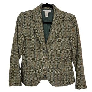 Cabi Women’s Blazer Wool Tweed Size 4